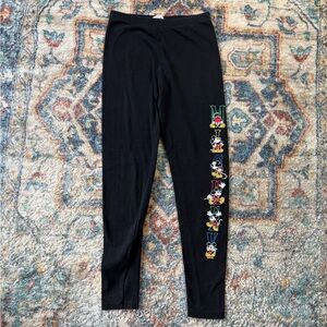 Vintage Disney Mickey Mouse Spellout Leggings Size 24